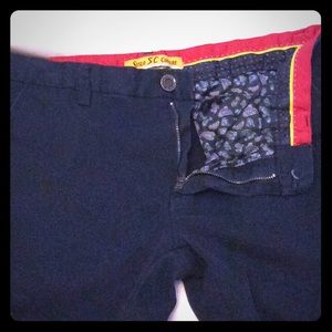 S-C navy blue tapered leg slacks